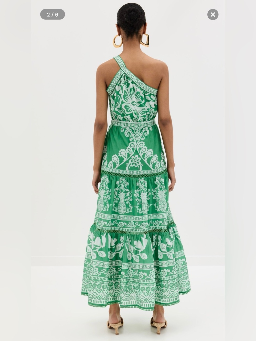Farm Rio Sweet Garden Maxi Dress-S - Picture 2 of 7